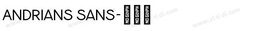 Andrians Sans字体转换
